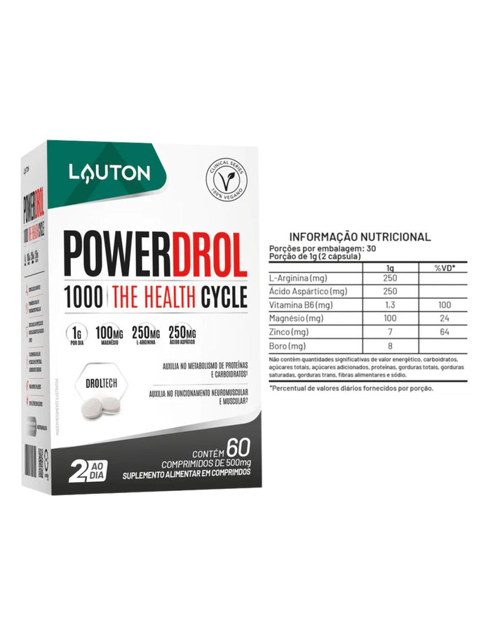 Foto de Powerdrol 60 Comprimidos Lauton Nutrition