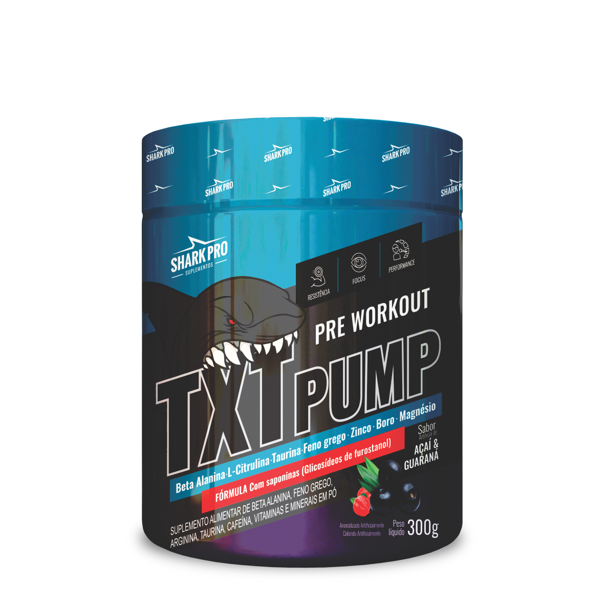 TXT Pump 300g Shark pro - Açai Com Guarana
