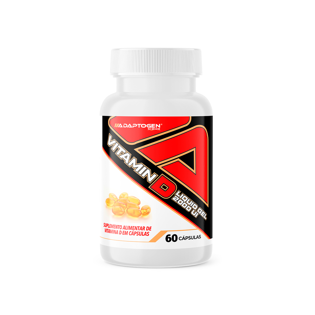 Vitamina D Liquida gel 2000UI 60 Capsulas Adaptogen