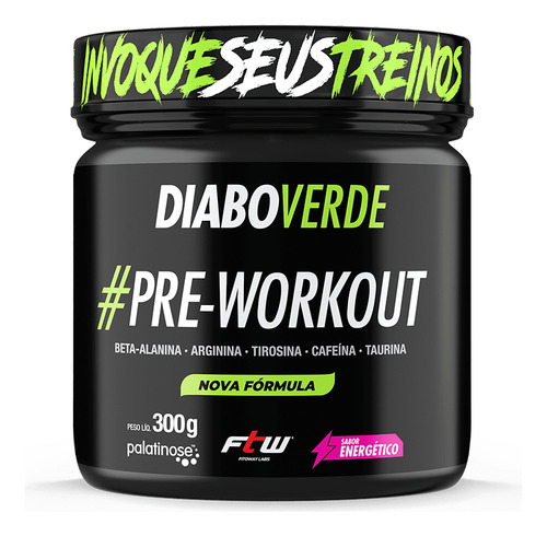 Foto de Diabo Verde Pre Workout 300g Ftw - Energético