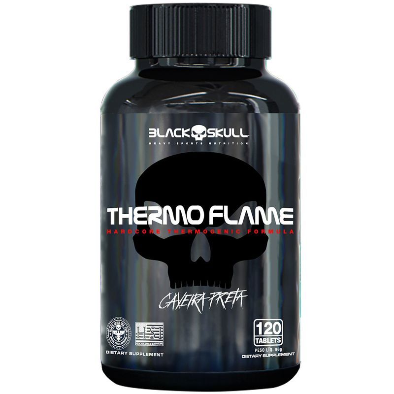 Thermo Flame Black Skull - 120 Capsulas