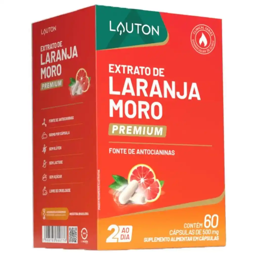 Laranja Moro Premium 60 Caps Lauton Nutrition