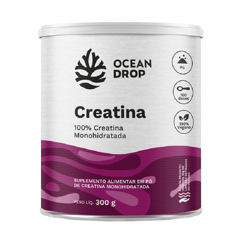 Foto de Creatina Em Pó 300g Ocean Drop