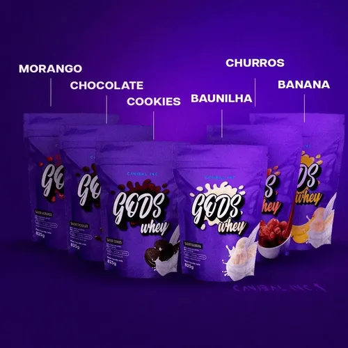 Gods Whey 100% Refil 900g Canibal