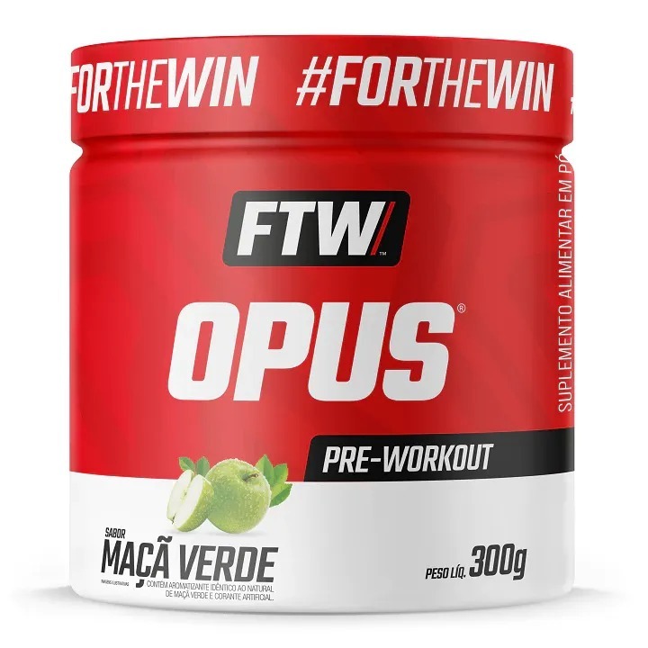 Foto de Opus Pre Workout Pote 300g Ftw - Maça Verde