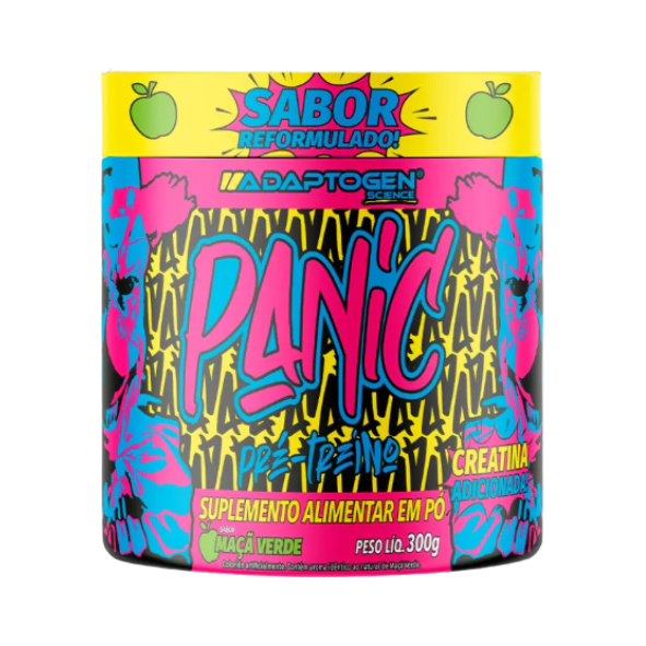 Foto de Panic Pre Workout 300g Adaptogen - Maça Verde