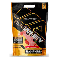 Gold Whey 900g Refil Adaptogen - Morango