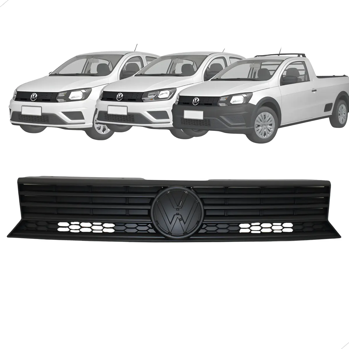 GRADE DIANTEIRA VW GOL G8/VOYAGE/SAVEIRO G7 PRETA