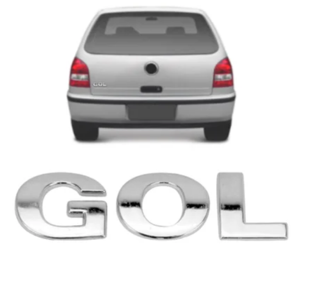 Emblema Grade Volkswagen Gol G3 Parati Saveiro 99-05 Cromado
