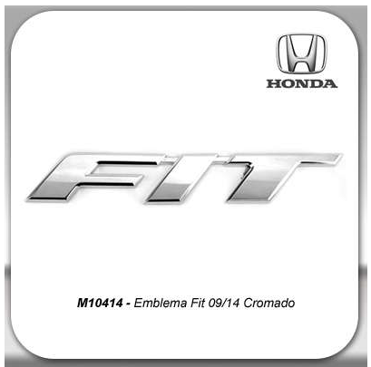 Emblema Fit Honda Fit 2009-2014 Cromado Traseiro
