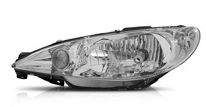 FAROL DIANTEIRO LADO ESQUERDO PEUGEOT 206 2004 A 2007 LISO