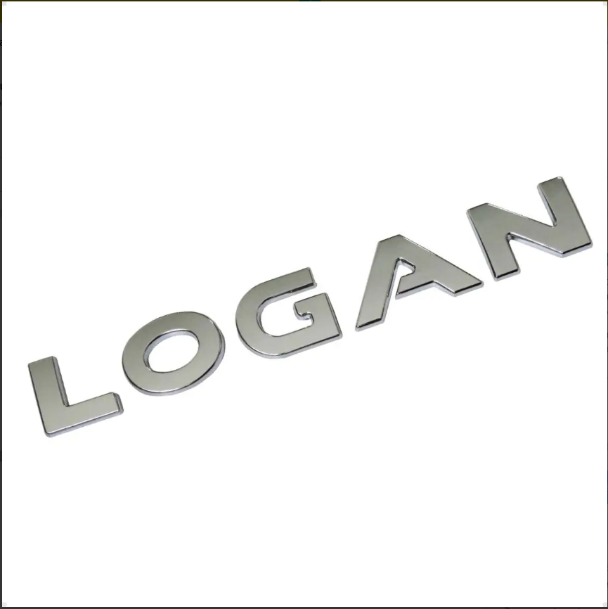 Emblema Logan 2013-2019 Cromado Traseiro