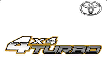 ADESIVO 4X4 TURBO HILUX