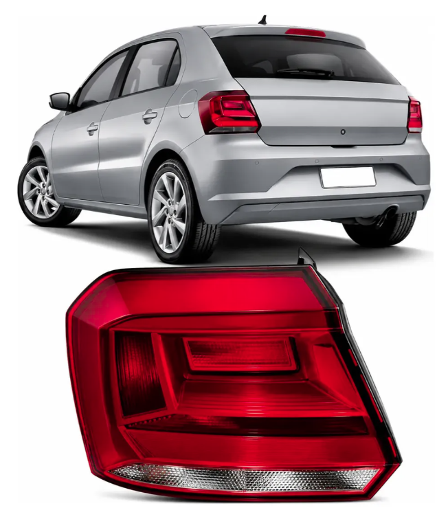 LANTERNA TRASEIRA VOLKSWAGEN GOL/SAVEIR 16-23 LE CRISTAL