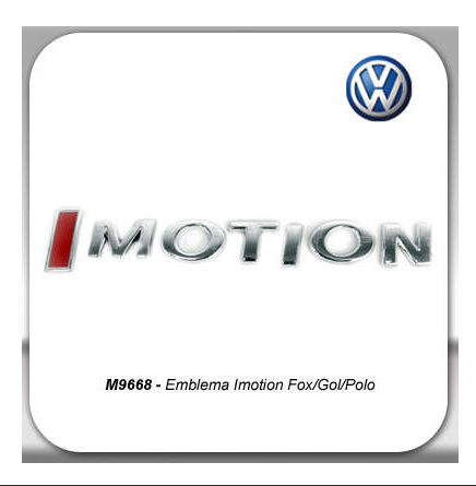 Emblema I-Motion VW Gol Fox Polo Voyage Cromado