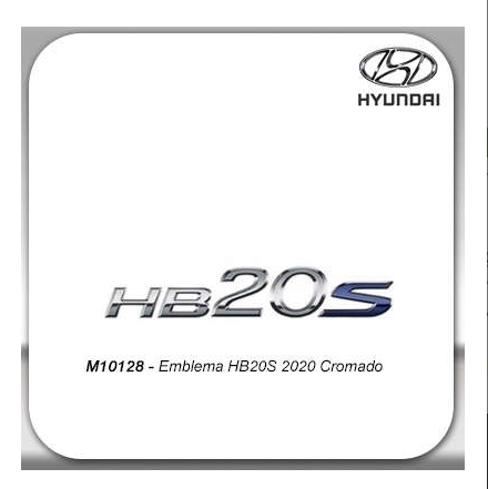 EmblemaHyundai HB20/S 2020-2023 Cromado
