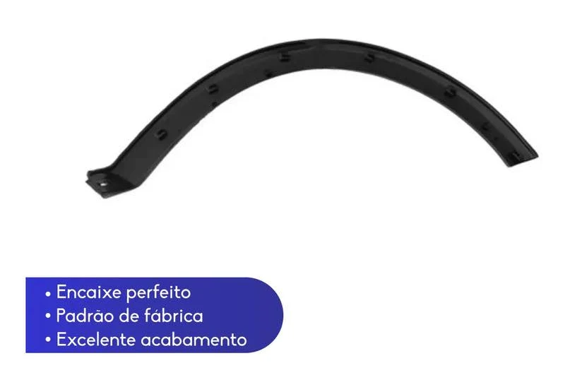 ACABAMENTO PARALAMA DIANTEIRO LADO ESQUERDO CORSA 03 / PRETO LISO
