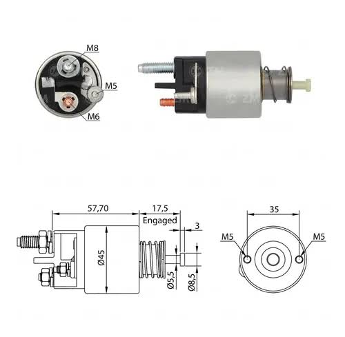 (ZM 341) AUTOMATICO/CHAVE MAGNETICA 12V RENAULT-Ped Anex:51