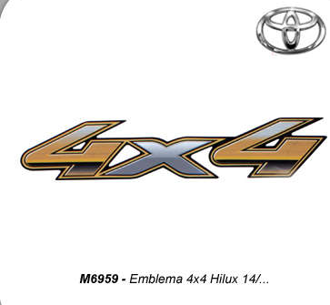 EMBLEMA 4X4 HILUX 14/