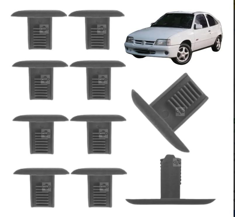 GRAMPO FORRO TETO MONZA/KADETT CINZA 10PCS