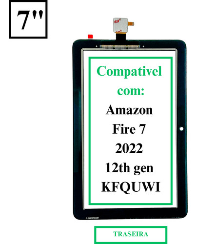 Touch Tablet Amazon Fire 7 12th Gen 2022