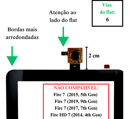 Touch Tablet Amazon Fire 7 12th Gen 2022