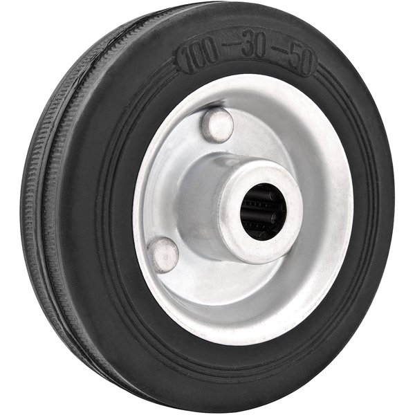Roda de Borracha Preta, 6", Vonder