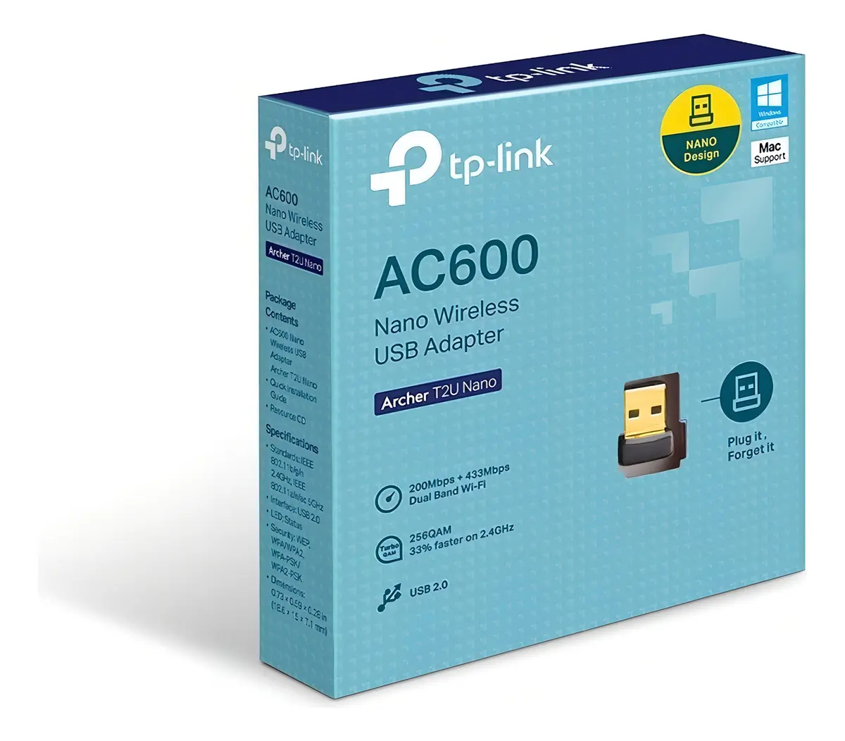 ADAPTADOR WIFI TP-LINK ARCHER T2U 433MBPS