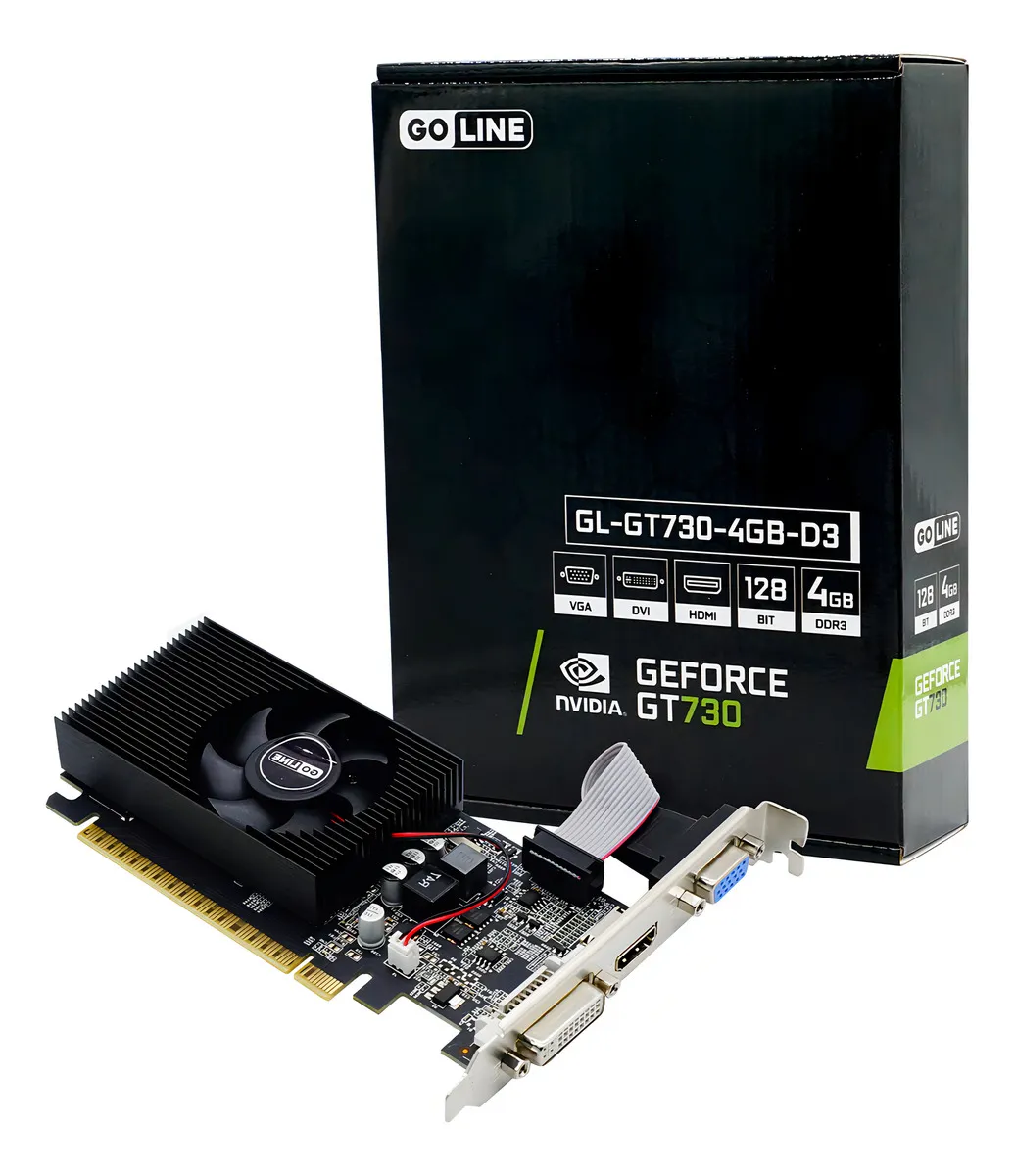PLACA DE VIDEO GOLINE GEFORCE GT730 4GB