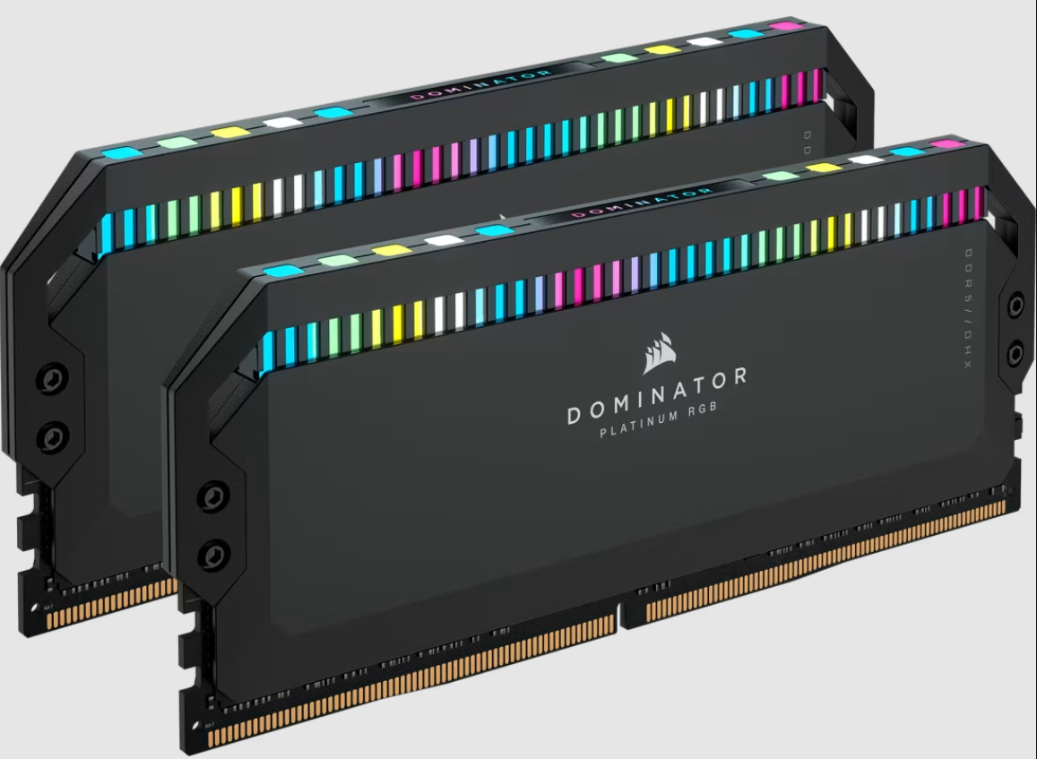MEMORIA RAM CORSAIR DOMINATOR PLATINUM 64GB (32X2) DDR5 6600MHZ RGB CMT64GX5M2B6600C32