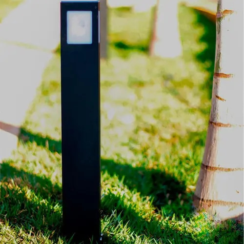 Poste Balizador Jardim Luminária LED Soquete e - 27 Marrom - imagem 4