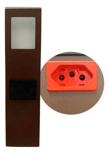 Balizador com Tomada E27 LED 30 CM Marrom - imagem 4