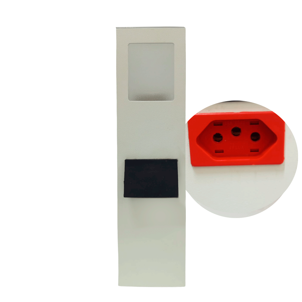 Balizador com Tomada E27 LED 30 CM Branco
