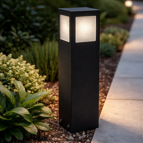 Balizador LED Soquete e - 27 30 CM Preto