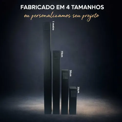 Tomada Area Externa Ou Jardim 30 CM Preto - imagem 3
