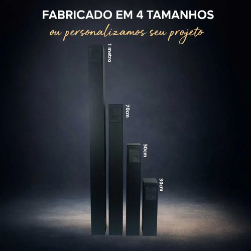 Tomada Area Externa Ou Jardim 70 CM Preto - imagem 3