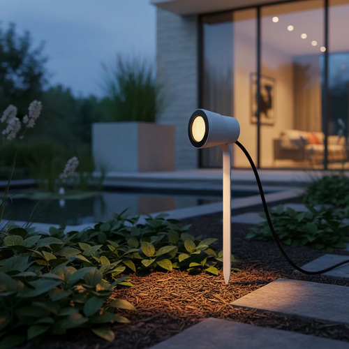 Espeto com LED e Troca Cor da Lente Branco