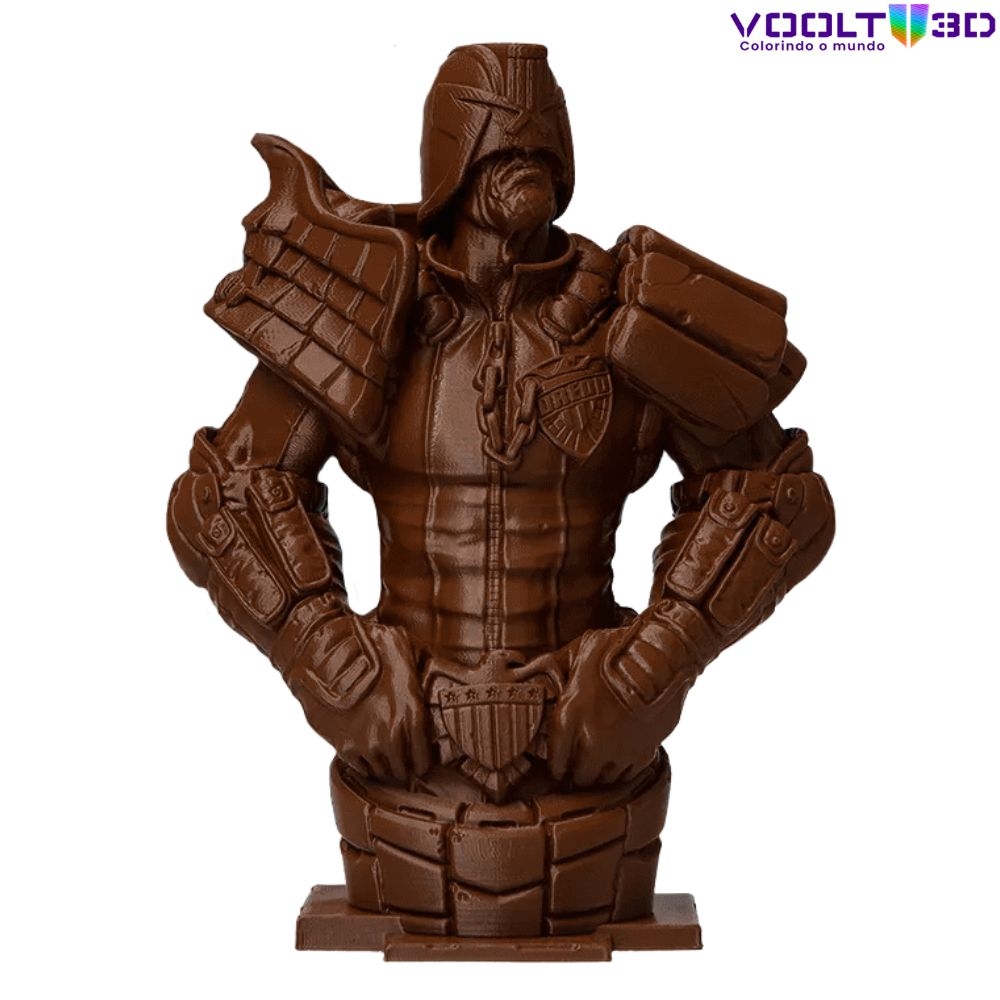 Filamento Voolt 3D - PLA Marrom High Speed Premium - 1Kg