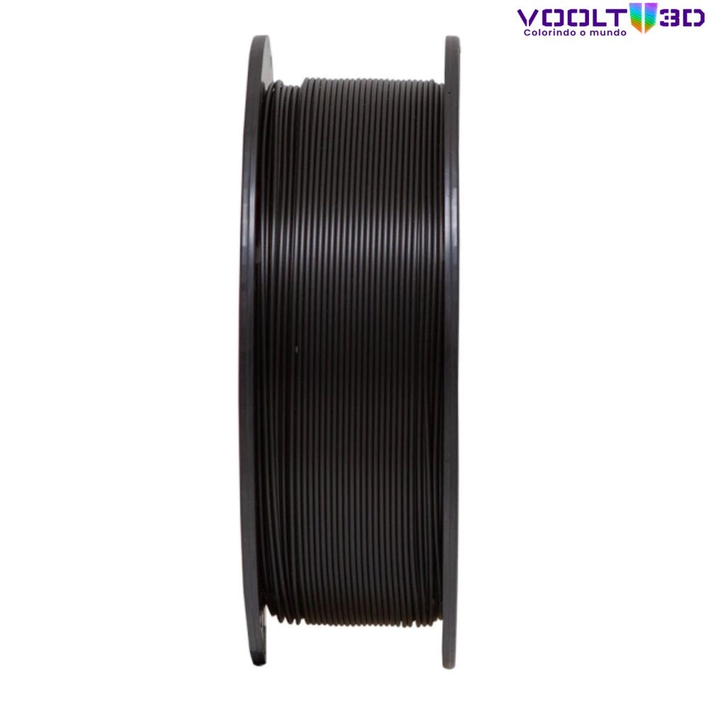 Filamento Voolt 3D - PLA Preto High Speed Premium - 1Kg