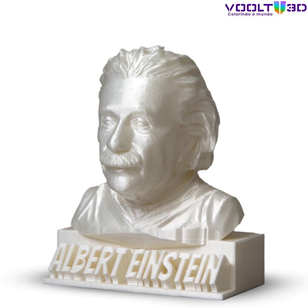Filamento Voolt 3D - PLA Branco Pérola V-Silk High Speed Premium - 1Kg