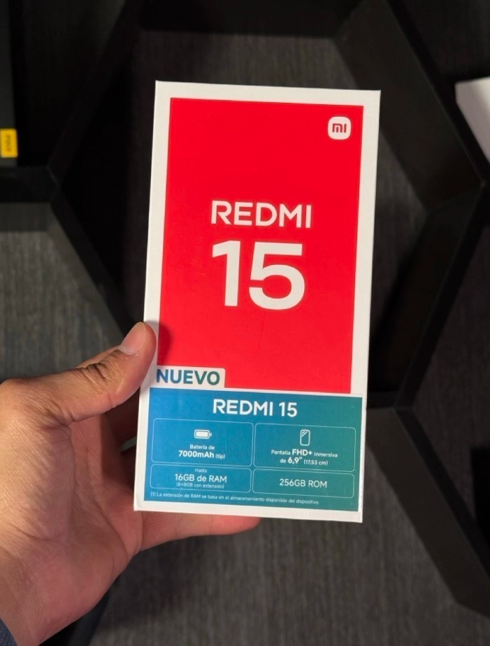 Celular Redmi 15 4G 8/256gb PRETO
