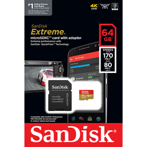 Sandisk Ultra Micro Sd Cartão Micro Sd 64gb 170mb/s