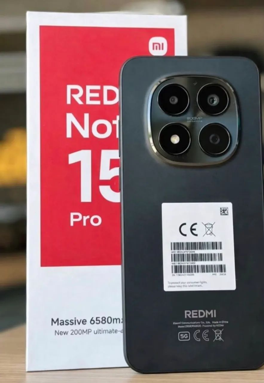 Celular Xioami Redmi Note 15 Pro 5G 8/256gb PRETO