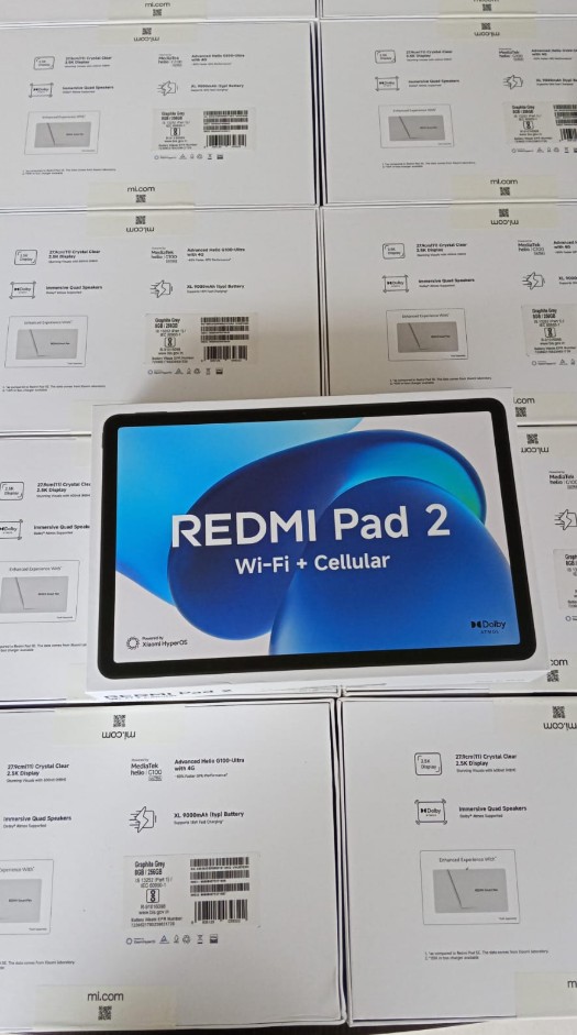 Tablet Redmi Pad 2 8/256gb 4G Chip PRETO