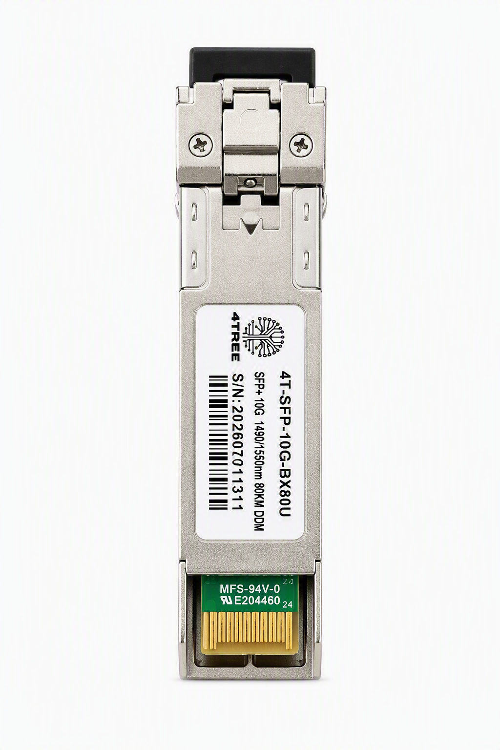 SFP+ 10G SM Single fiber TX1490/RX1550nm 80KM, transceptor óptico compatível 4TREE