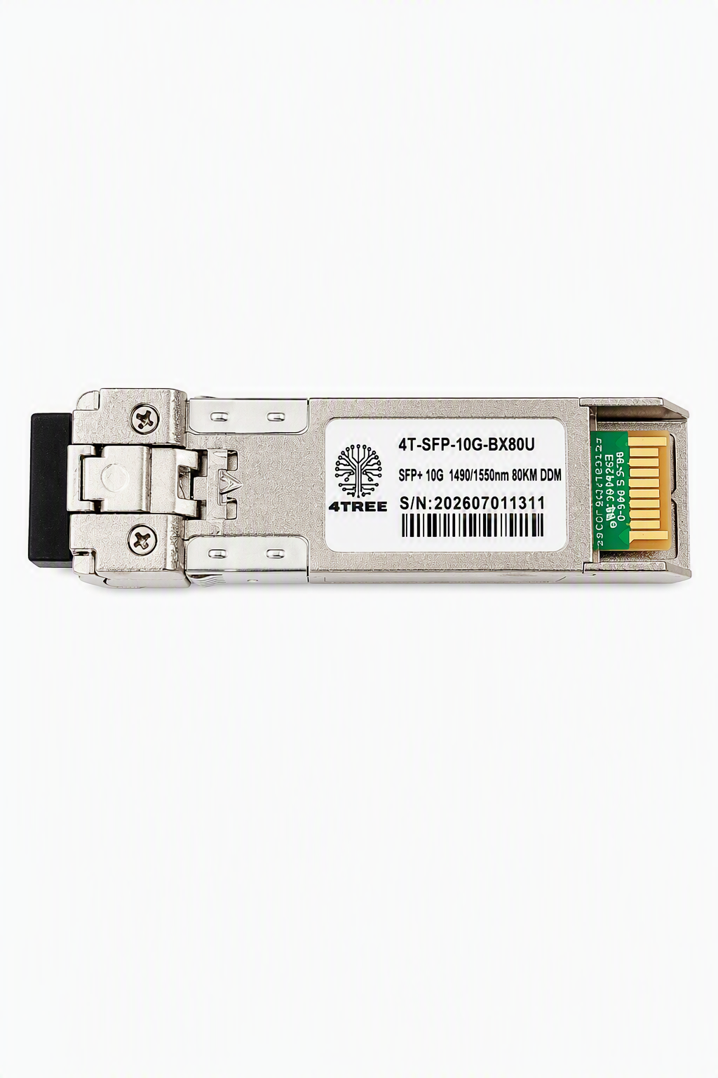 SFP+ 10G SM Single fiber RX1550/TX1490nm 80KM, transceptor óptico compatível 4TREE