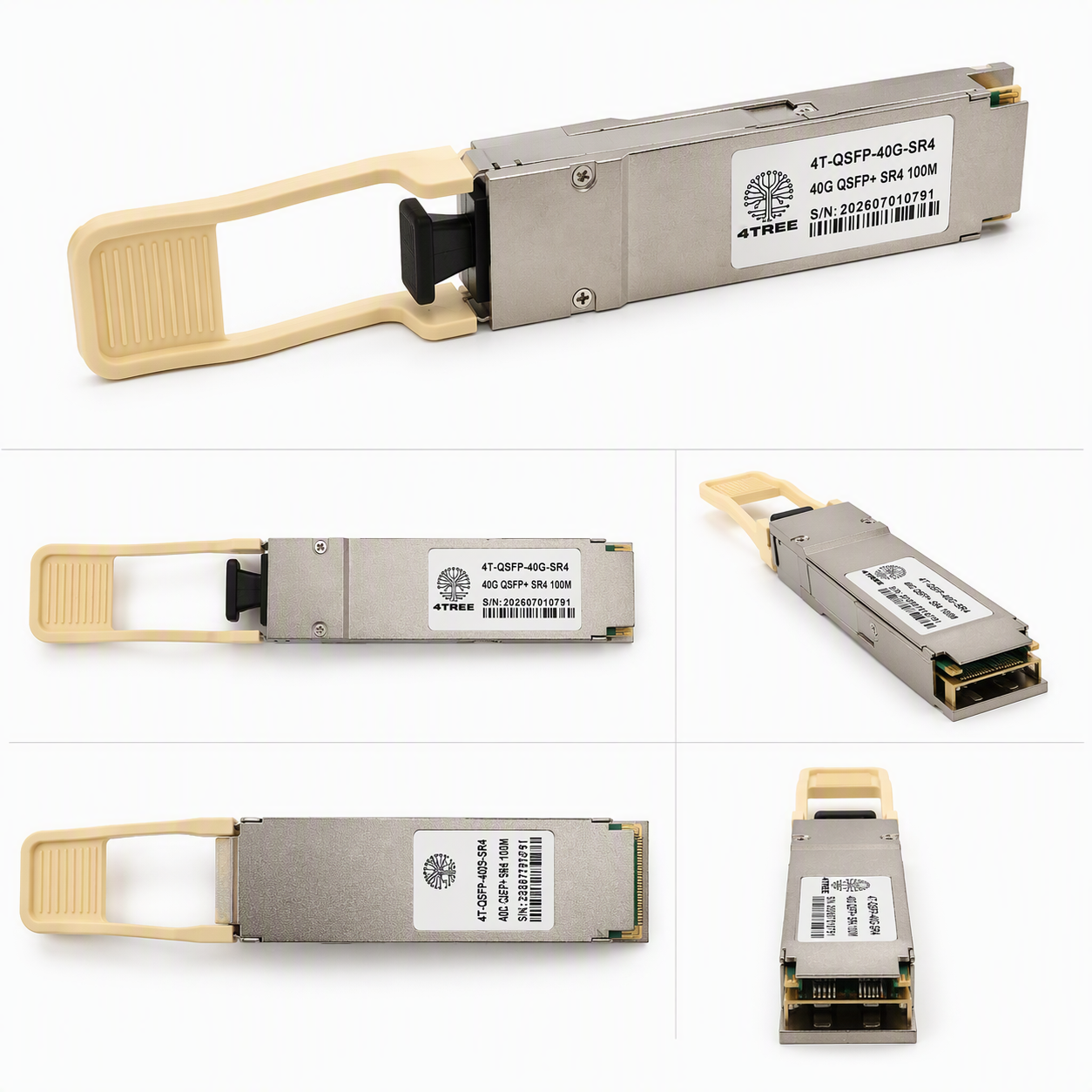 40G QSFP+ SR4 100M, transceptor óptico compatível 4TREE