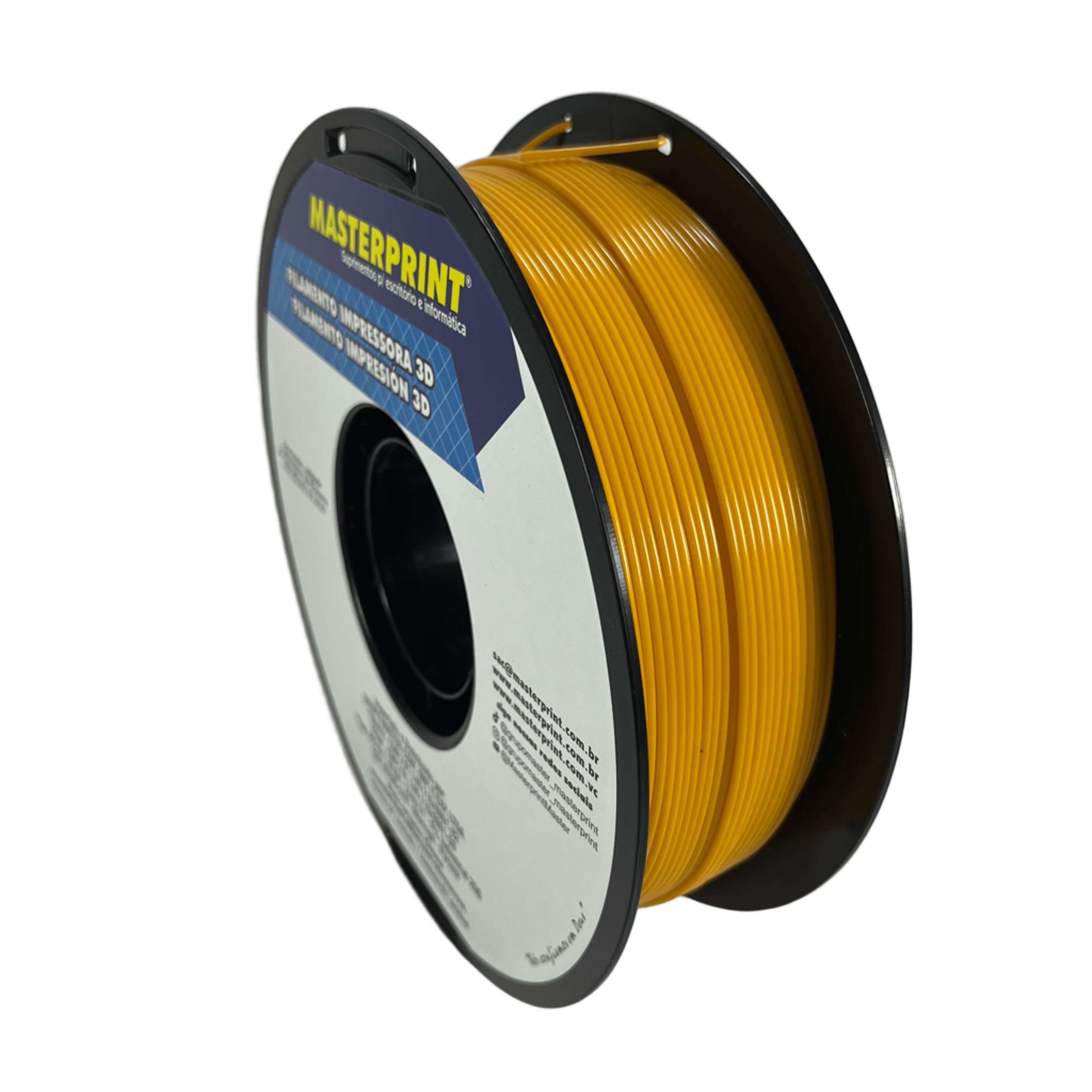Filamento MasterPrint PLA 1kg 1.75mm Laranja