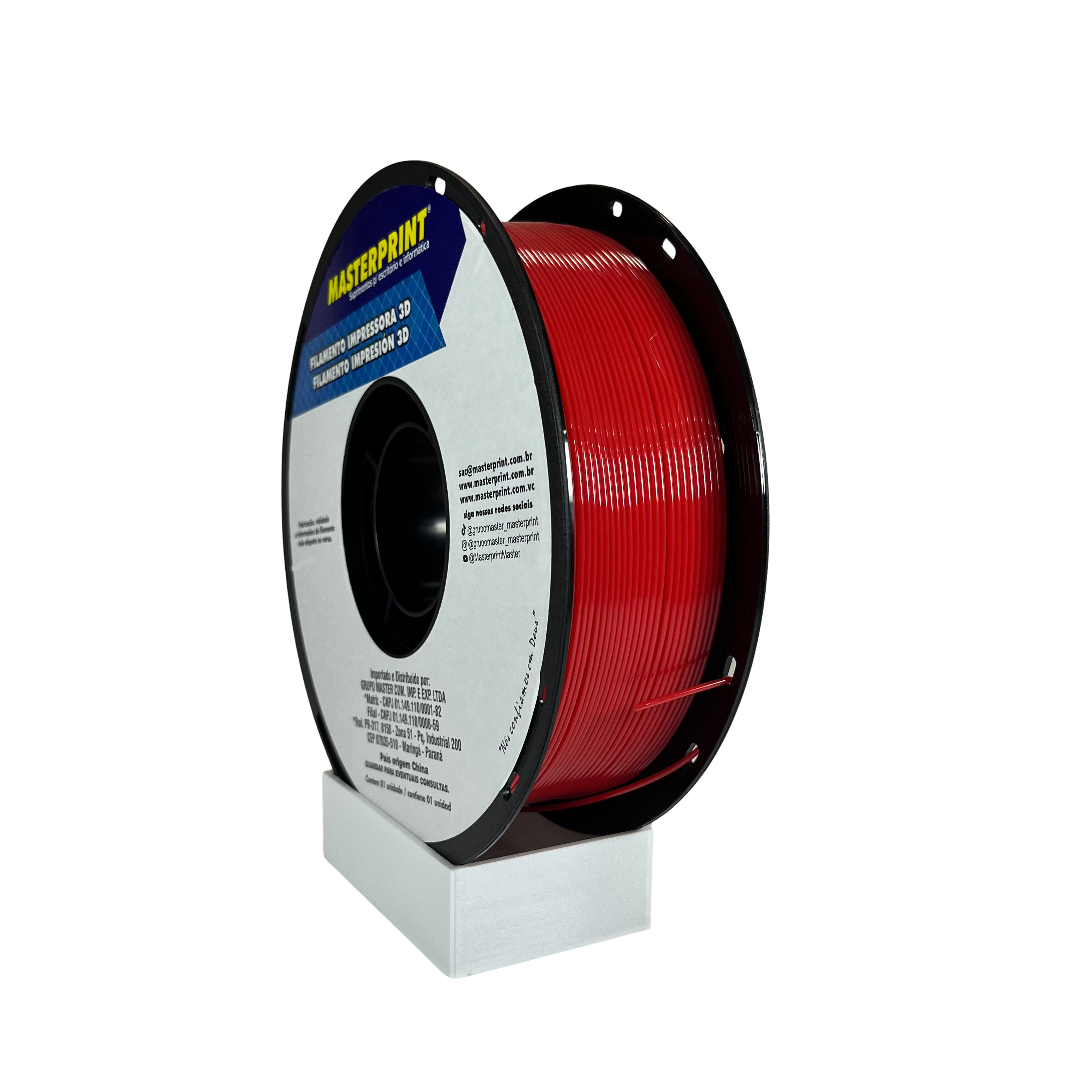 Filamento MasterPrint PETG 1kg 1.75mm Vermelho