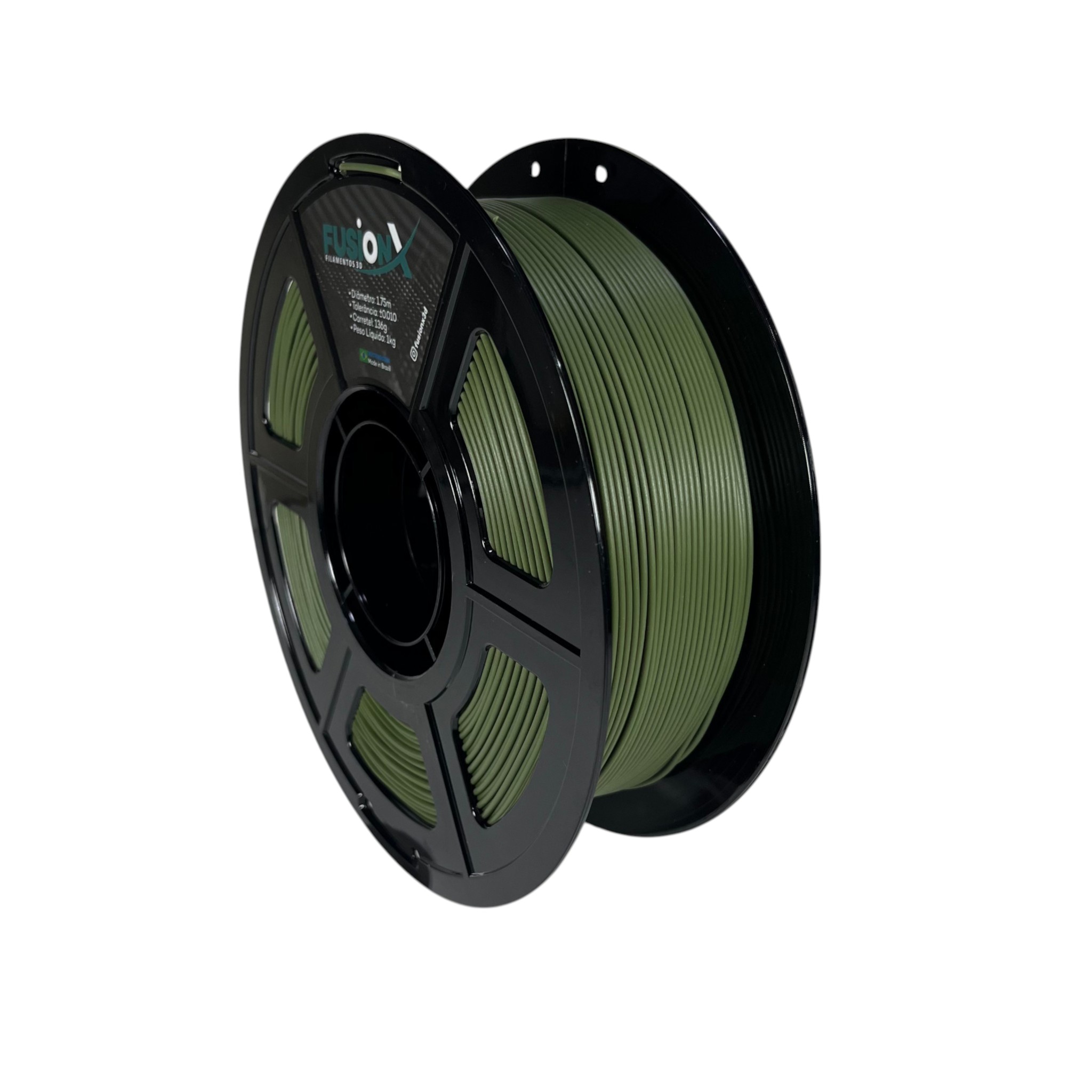 Filamento FusionX PLA Matte Moss Green 1.0kg 1.75mm, foto 2